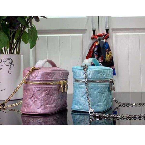 Louis Vuitton LV Women Micro Vanity Pearly Lilac Monogram Empreinte Embossed Supple Grained Cowhide - Image 13
