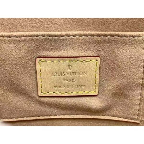 Louis Vuitton LV Women Mini Dauphine Handbag Beige Monoglam Coated Canvas - Image 8