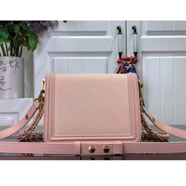 Louis Vuitton LV Women Mini Dauphine Handbag Pink Epi Grained Cowhide Leather - Image 6