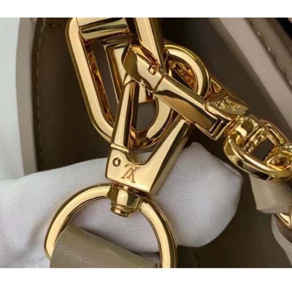 Louis Vuitton LV Women Mini Dauphine Handbag Poivre Brown Epi Grained Cowhide Leather - Image 9