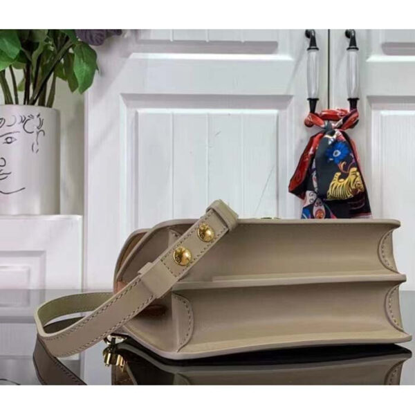 Louis Vuitton LV Women Mini Dauphine Handbag Poivre Brown Epi Grained Cowhide Leather - Image 5