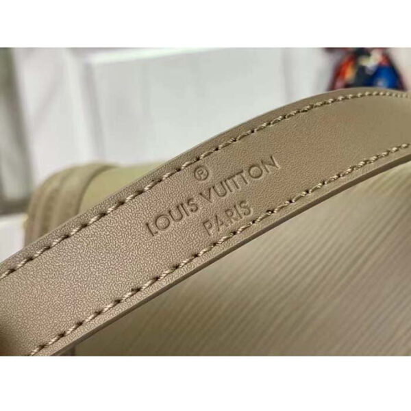 Louis Vuitton LV Women Mini Dauphine Handbag Poivre Brown Epi Grained Cowhide Leather - Image 8