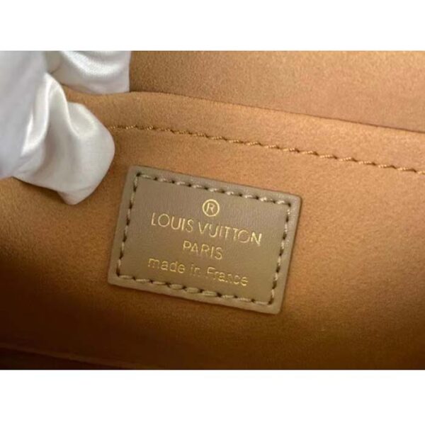 Louis Vuitton LV Women Mini Dauphine Handbag Poivre Brown Epi Grained Cowhide Leather - Image 10