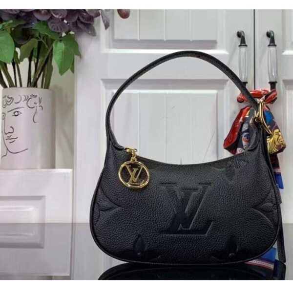 Louis Vuitton LV Women Mini Moon Black Monogram Empreinte Embossed Supple Grained Cowhide Leather - Image 2