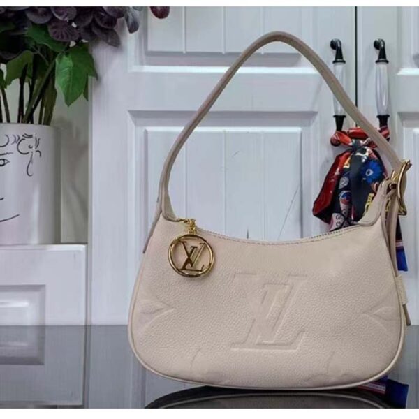Louis Vuitton LV Women Mini Moon Cream Monogram Empreinte Embossed Supple Grained Cowhide Leather - Image 2
