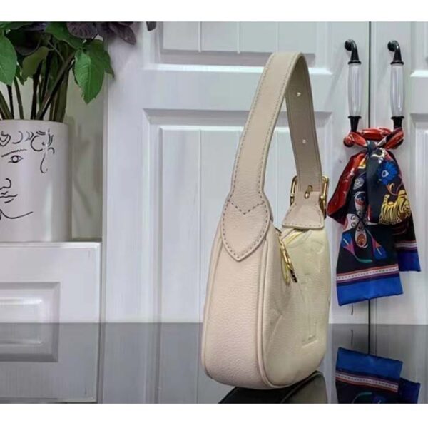 Louis Vuitton LV Women Mini Moon Cream Monogram Empreinte Embossed Supple Grained Cowhide Leather - Image 4
