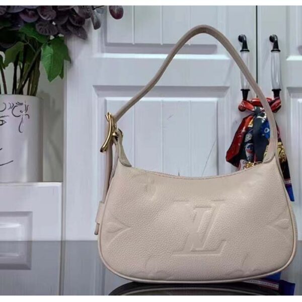 Louis Vuitton LV Women Mini Moon Cream Monogram Empreinte Embossed Supple Grained Cowhide Leather - Image 3