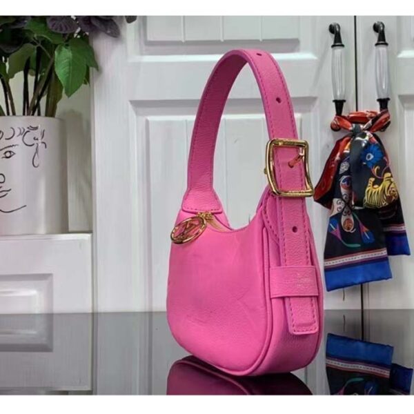 Louis Vuitton LV Women Mini Moon Pink Monogram Empreinte Embossed Supple Grained Cowhide Leather - Image 4