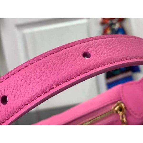 Louis Vuitton LV Women Mini Moon Pink Monogram Empreinte Embossed Supple Grained Cowhide Leather - Image 9
