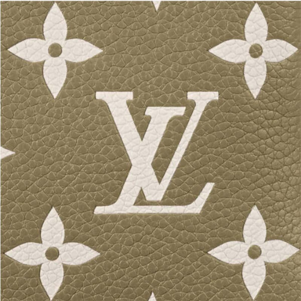 Louis Vuitton LV Women Mini Pochette Accessoires Green Monogram Empreinte Embossed Supple Grained Cowhide - Image 6