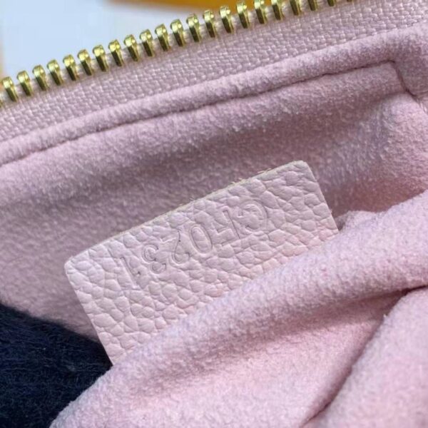 Louis Vuitton LV Women Mini Pochette Accessoires Pink Monogram Empreinte Embossed Supple Grained Cowhide - Image 14