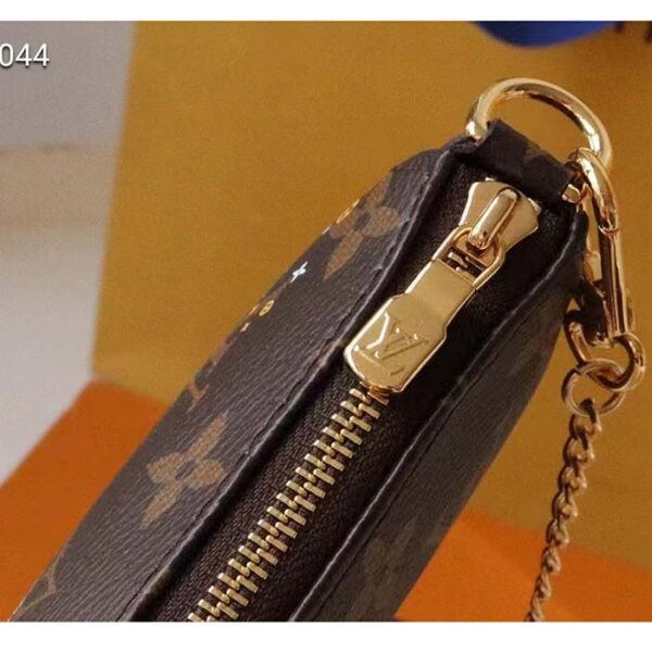 Louis Vuitton LV Women Mini Pochette Accessoires in Monogram Coated Canvas - Image 9