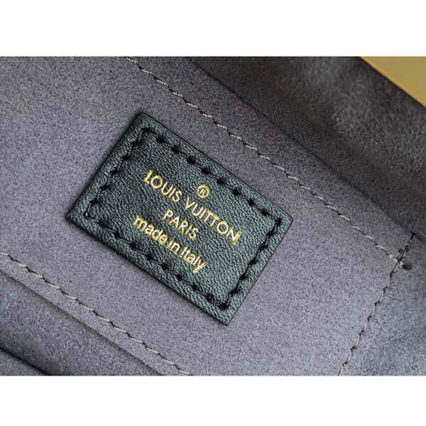 Louis Vuitton LV Women Monogram Clutch Black Calfskin Leather S-Lock - Image 10