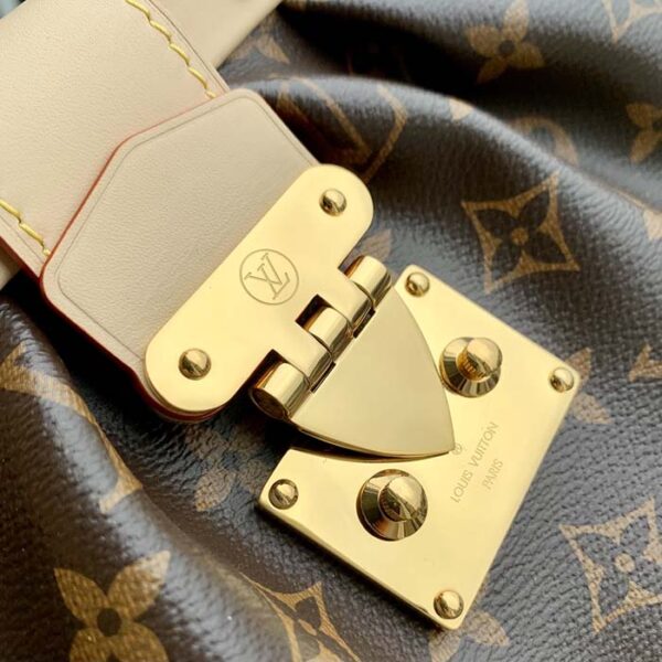 Louis Vuitton LV Women Monogram Clutch Monogram Coated Canvas Calfskin Leather - Image 7