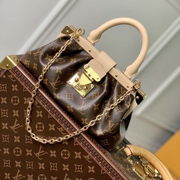 Louis Vuitton LV Women Monogram Clutch Monogram Coated Canvas Calfskin Leather - Image 2