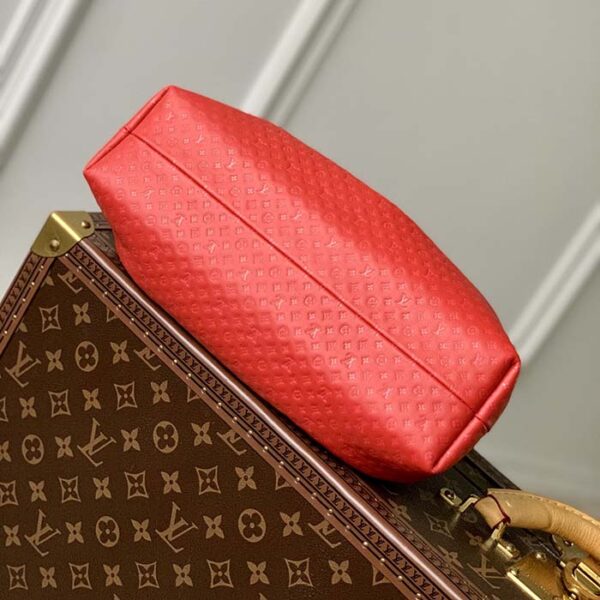 Louis Vuitton LV Women Monogram Clutch Red Calfskin Leather S-Lock - Image 6