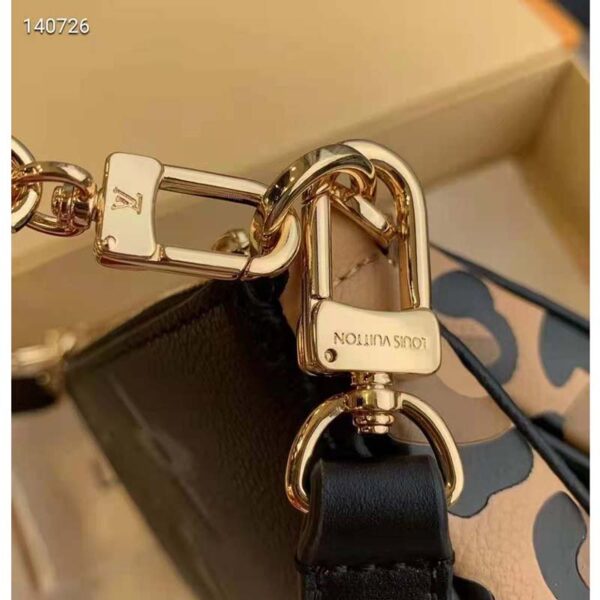 Louis Vuitton LV Women Multi Pochette Accessoires Black Embossed Supple Grained Cowhide Leather - Image 9