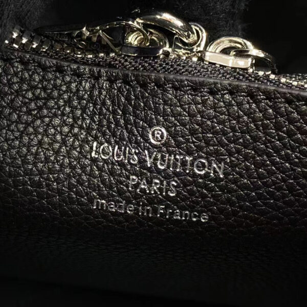 Louis Vuitton LV Women Muria Bucket Bag Black Mahina Perforated Calf Leather - Image 16