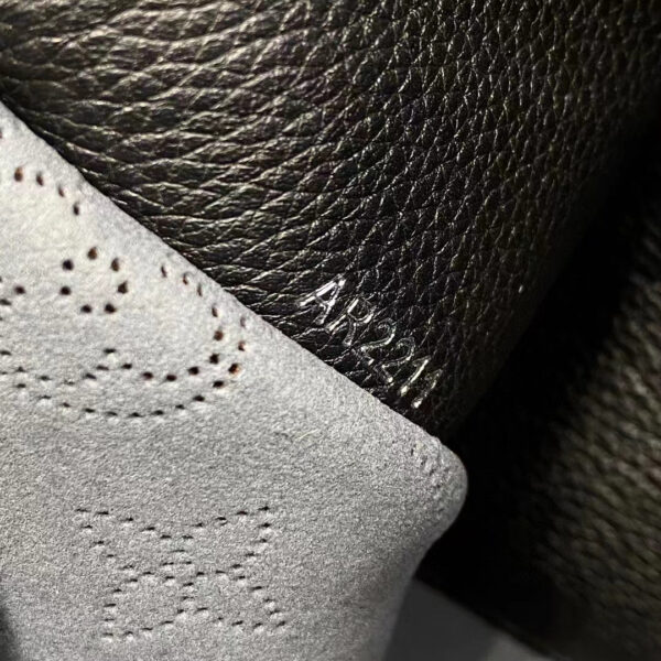 Louis Vuitton LV Women Muria Bucket Bag Black Mahina Perforated Calf Leather - Image 15