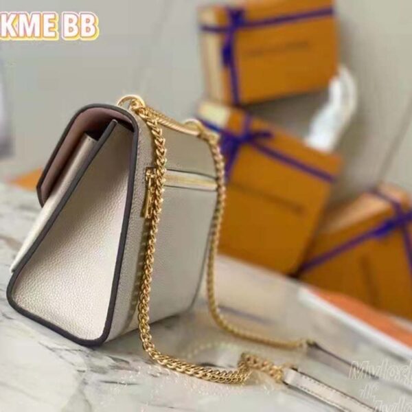 Louis Vuitton LV Women Mylockme Chain Bag Beige Soft Grained Calfskin Turn Lock - Image 7