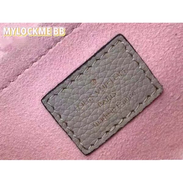 Louis Vuitton LV Women Mylockme Chain Bag Beige Soft Grained Calfskin Turn Lock - Image 11