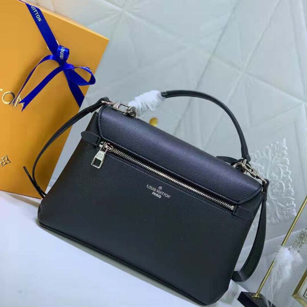 Louis Vuitton LV Women Mylockme Chain Bag Black Soft Grained Calfskin - Image 4
