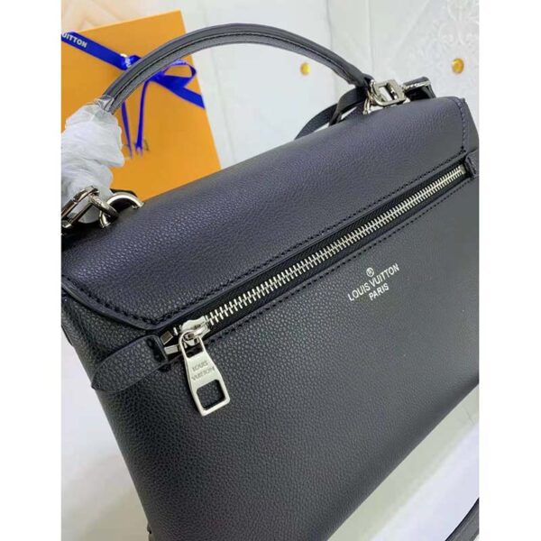 Louis Vuitton LV Women Mylockme Chain Bag Black Soft Grained Calfskin - Image 8