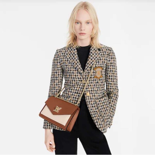 Louis Vuitton LV Women Mylockme Chain Bag Chataigne Brown Soft Grained Calfskin - Image 12