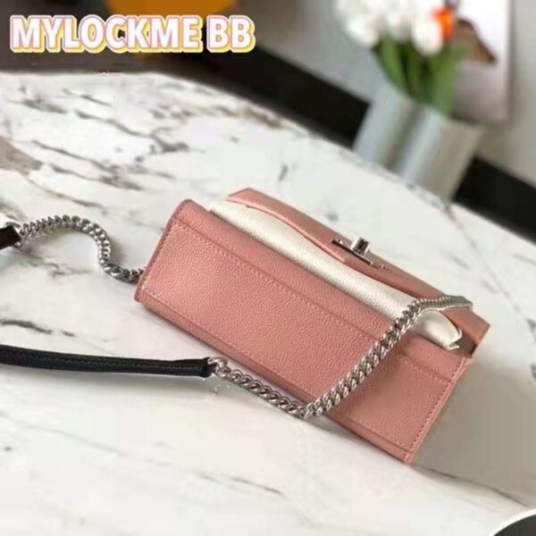 Louis Vuitton LV Women Mylockme Chain Bag Chataigne Brown Soft Grained Calfskin - Image 5