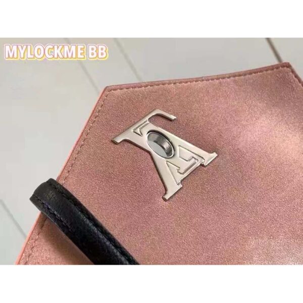 Louis Vuitton LV Women Mylockme Chain Bag Chataigne Brown Soft Grained Calfskin - Image 9