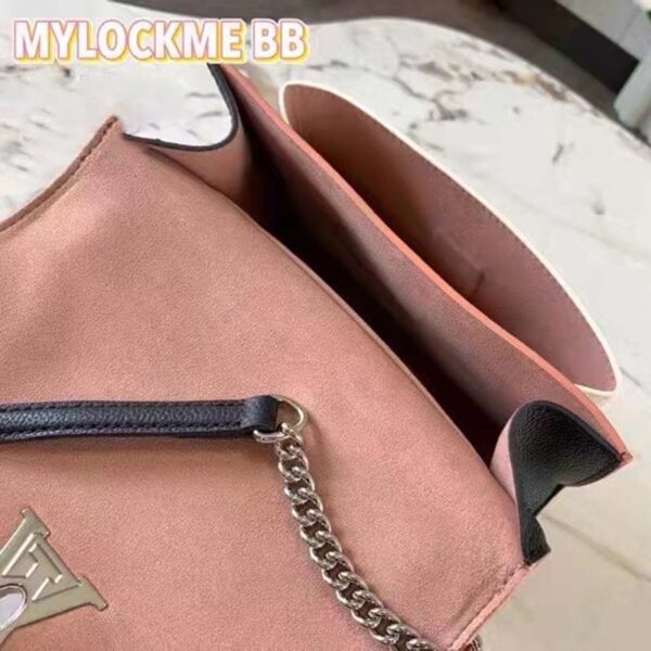 Louis Vuitton LV Women Mylockme Chain Bag Chataigne Brown Soft Grained Calfskin - Image 7