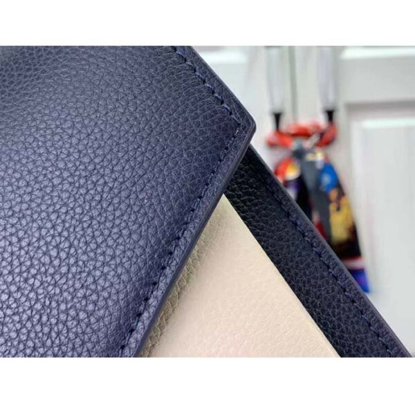 Louis Vuitton LV Women Mylockme Chain Bag Navy Blue Grained Calf Leather - Image 9