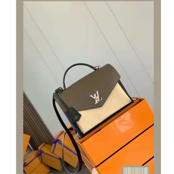 Louis Vuitton LV Women Mylockme Chain Bag Smokey Brown Soft Grained Calfskin - Image 3