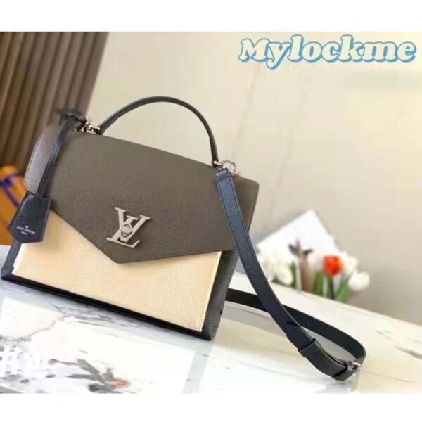 Louis Vuitton LV Women Mylockme Chain Bag Smokey Brown Soft Grained Calfskin - Image 2