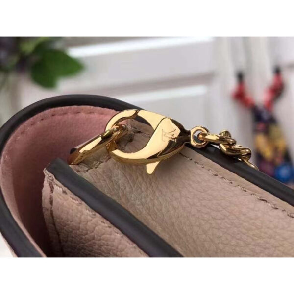 Louis Vuitton LV Women Mylockme Chain Pochette Greige Beige Calf Leather - Image 7