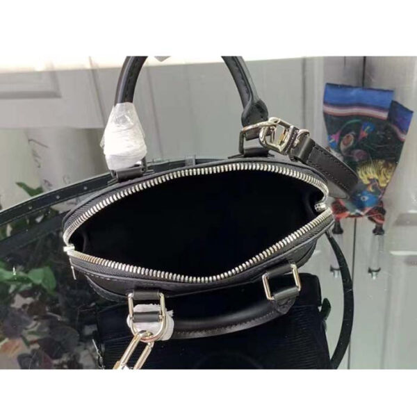 Louis Vuitton LV Women Nano Alma Handbag Black Epi Grained Cowhide Leather - Image 6