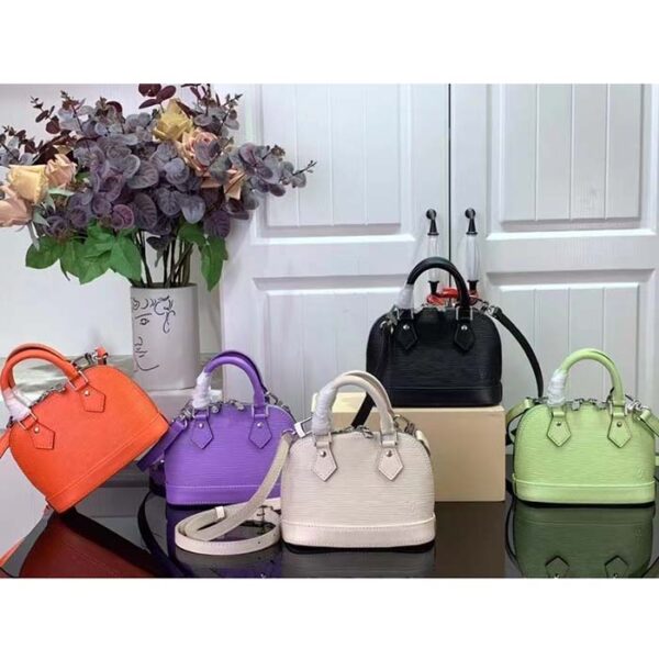Louis Vuitton LV Women Nano Alma Handbag Vert Noto Green Epi Grained Cowhide Leather - Image 13