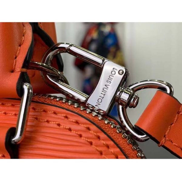Louis Vuitton LV Women Nano Alma Handbag Minnesota Orange Epi Grained Cowhide Leather - Image 9