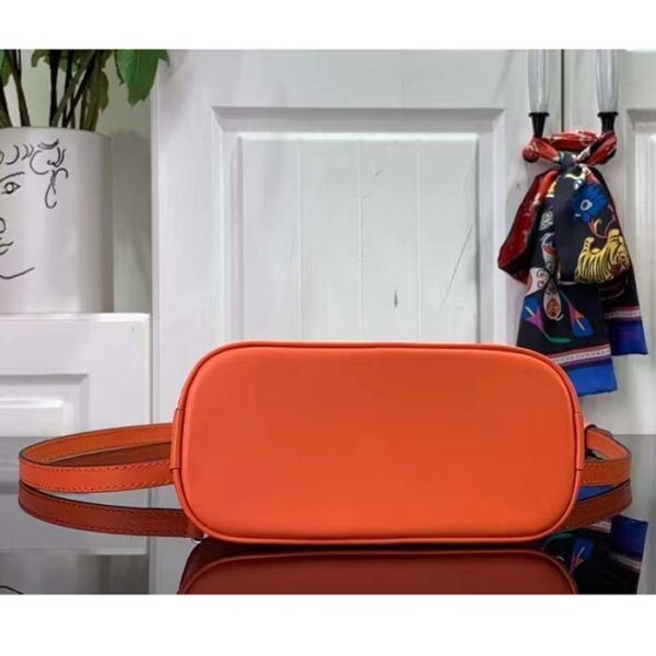 Louis Vuitton LV Women Nano Alma Handbag Minnesota Orange Epi Grained Cowhide Leather - Image 5