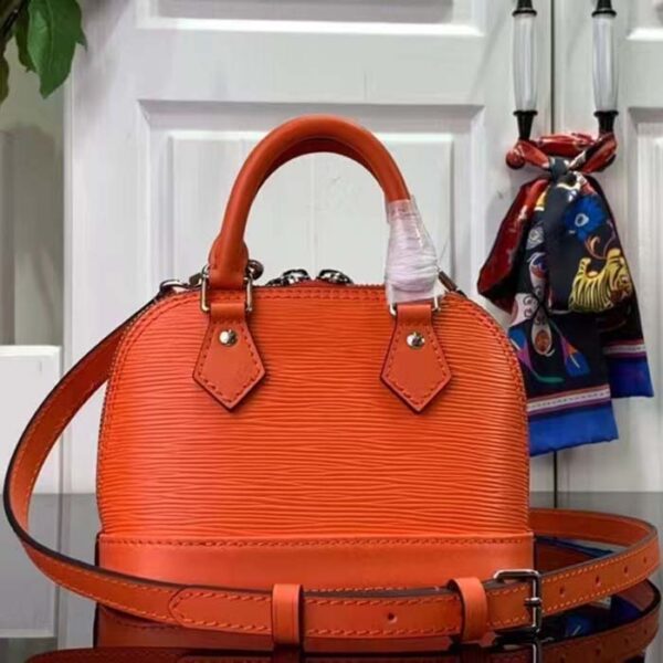 Louis Vuitton LV Women Nano Alma Handbag Minnesota Orange Epi Grained Cowhide Leather - Image 2