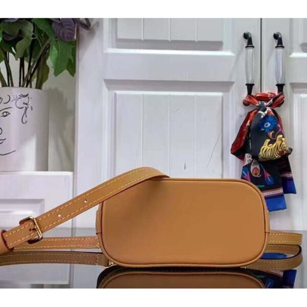 Louis Vuitton LV Women Nano Alma Handbag Monogram Coated Canvas Natural Cowhide Leather - Image 5