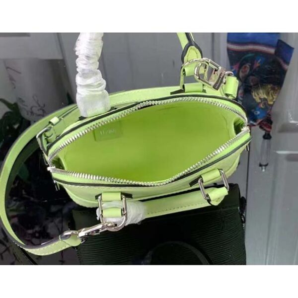 Louis Vuitton LV Women Nano Alma Handbag Vert Noto Green Epi Grained Cowhide Leather - Image 3