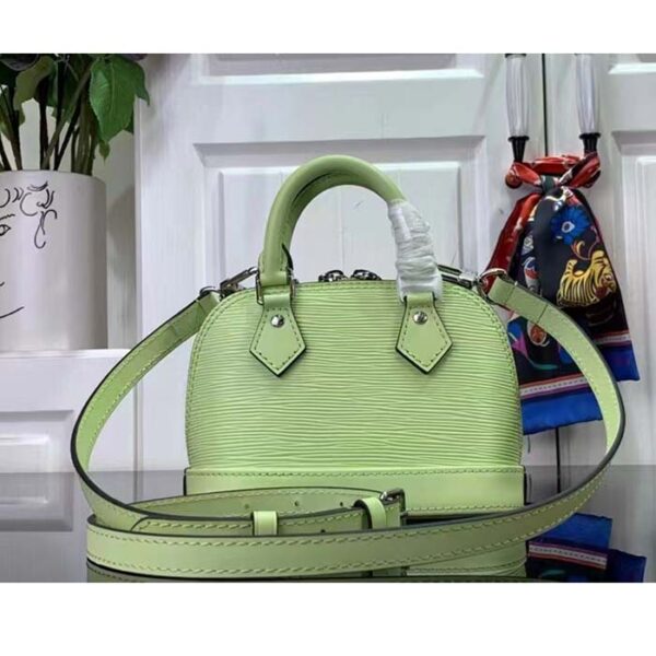 Louis Vuitton LV Women Nano Alma Handbag Vert Noto Green Epi Grained Cowhide Leather - Image 6