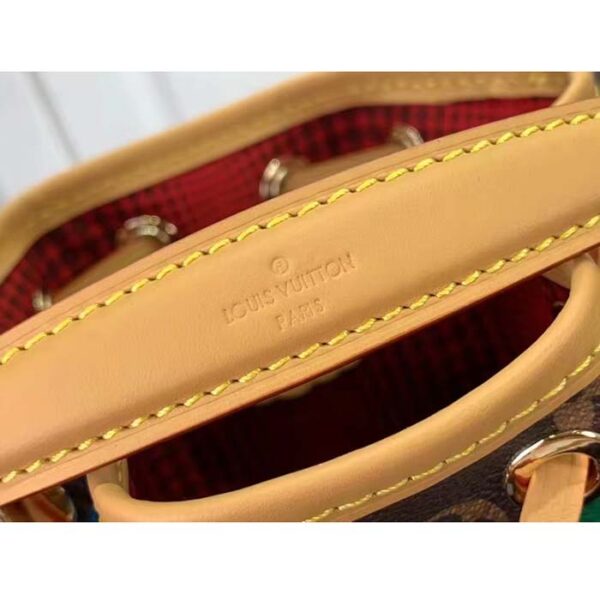 Louis Vuitton LV Women Nano Noé Monogram Coated Canvas 3D Painted Dots Print - Image 9