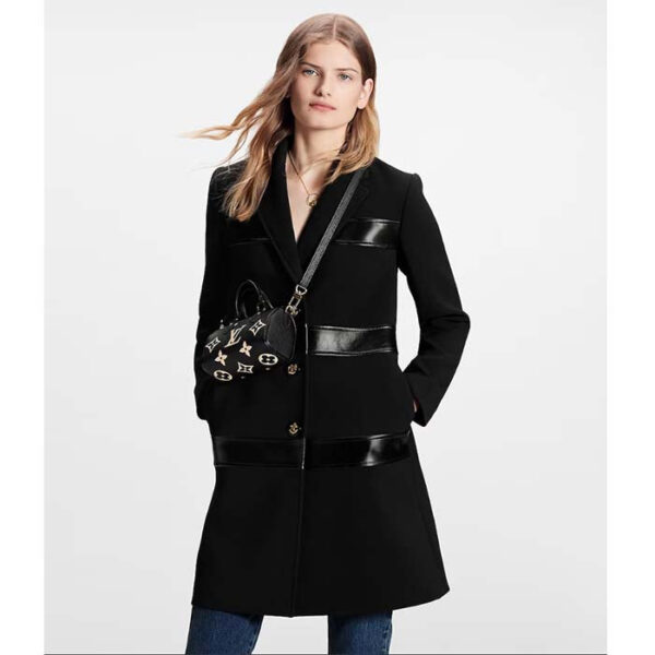 Louis Vuitton LV Women Nano Speedy Bag Black Beige Monogram Empreinte Embossed Supple Grained Cowhide Leather - Image 11