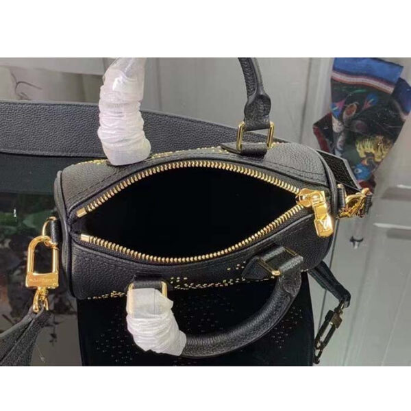 Louis Vuitton LV Women Nano Speedy Bag Black Monogram Empreinte Grained Cowhide Leather - Image 6