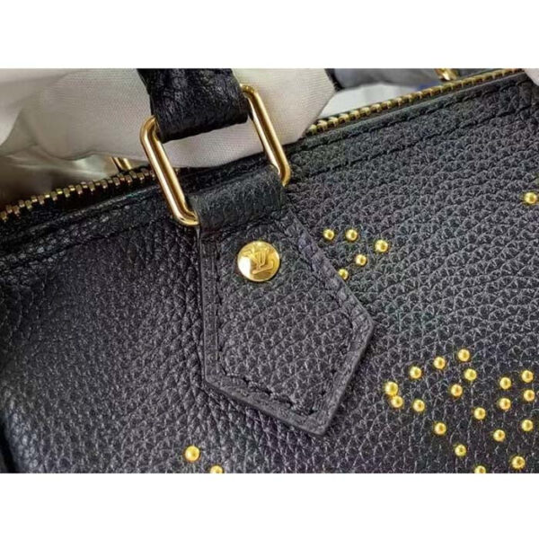 Louis Vuitton LV Women Nano Speedy Bag Black Monogram Empreinte Grained Cowhide Leather - Image 7