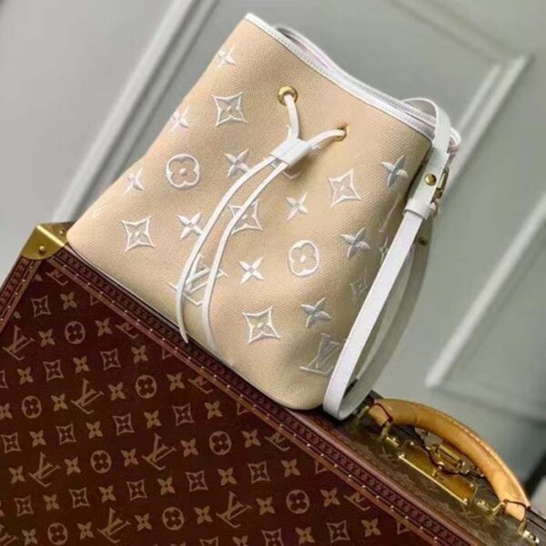 Louis Vuitton LV Women Néonoé MM White Cotton Cowhide Leather - Image 2