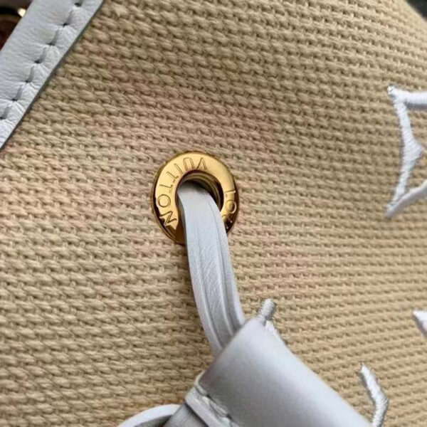 Louis Vuitton LV Women Néonoé MM White Cotton Cowhide Leather - Image 9