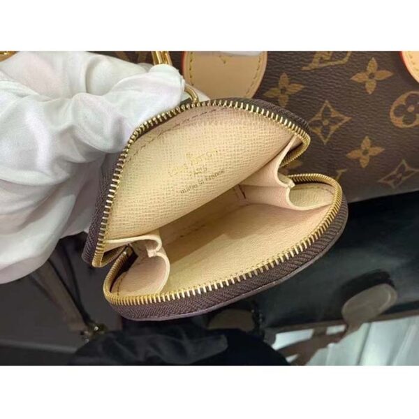 Louis Vuitton LV Women Neverfull BB Beige Monogram Coated Canvas Natural Cowhide Leather - Image 8